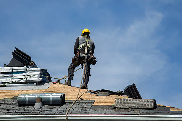 Professional Roof Repair technician working in West Hills, NY